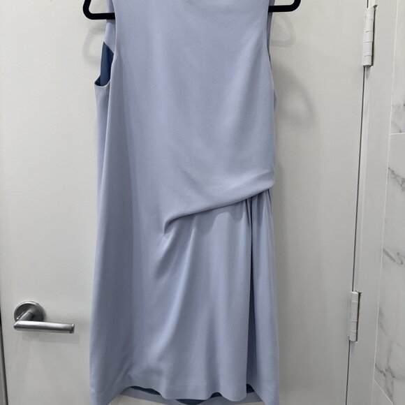 Acne Studios Light Blue Asymmetrical Midi Dress US Size 8 (but fits a 10) - Picture 4 of 7
